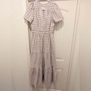 Anthropologie Somerset Maxi Dress Brown Basket Weave